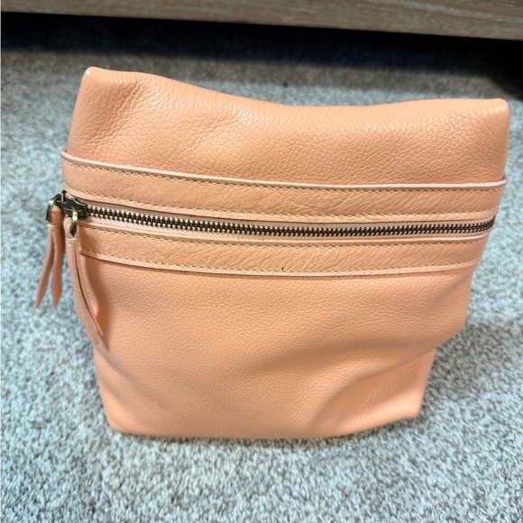 Handbags - Sapahn Pepper (Peach) Leather Crossbody Bag